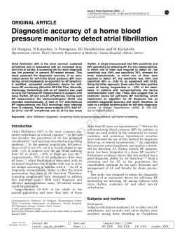 Diagnostic accuracy of home blood pressure