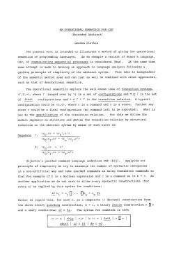 An operational semantics for CSP