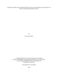 Understanding the links between water, livelihoods and