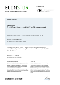 The US credit crunch of 2007