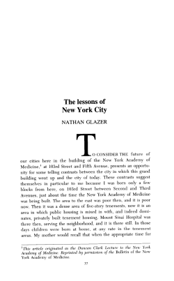 The lessons of New York City