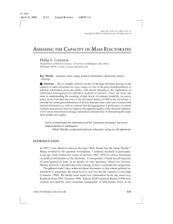 assessing the capacity of mass electorates