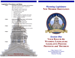 C-4 - Wyoming Legislature