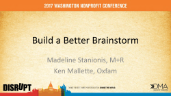 Build a Better Brainstorm - Washington Nonprofit Conference