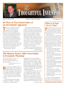 The Human Factor Adds Uncertainty to Economic Planning Be Wary