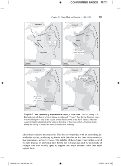 10.2 The Expansion of Royal Power in France, c. 1150-1300
