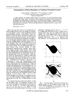 Metamorphoses of Basin Boundaries in Nonlinear