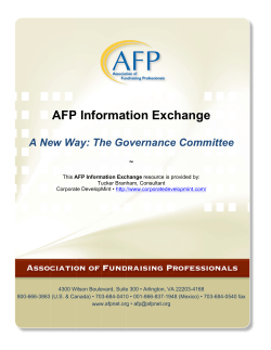 AFP P Info ormat tion Exch hang ge