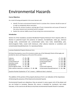 Environmental Hazards