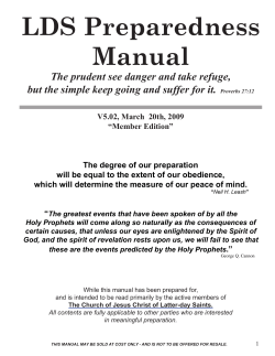 LDS Prep Manual - Another Voice of Warning