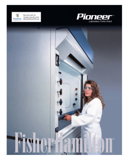 Fisher Scientific Laboratory Fume Hood