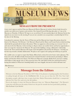 Newsletter January/February 2017