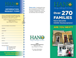 families - Housing Authority of New Orleans