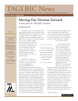 fallwinter 02 newsletter - Texas Counseling Association