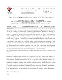 The process of creeping discharge-caused