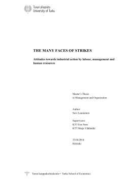the many faces of strikes