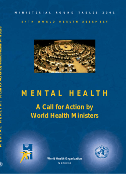 mental health - World Health Organization
