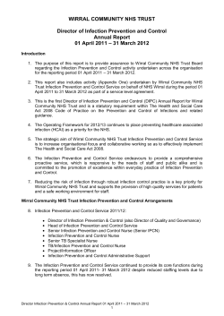 NHS Wirral - from Wirral Community NHS Trust