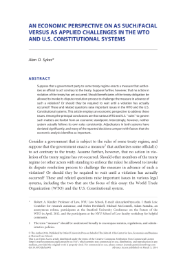 an economic perspective on as such/facial