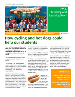 How cycling and hot dogs could help our students