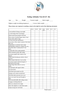 Eating Disorder Self-Test