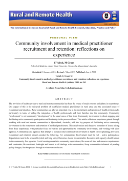 Print Version - Rural and Remote Health