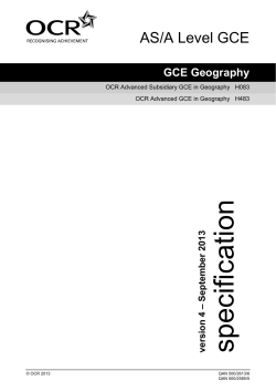 AS/A Level Geography