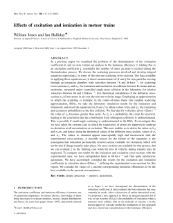 Effects of excitation and ionization in meteor trains
