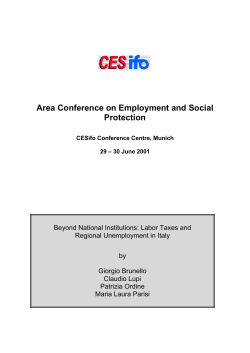 Giorgio Brunello - CESifo Group Munich