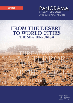 The New Terrorism - Konrad-Adenauer