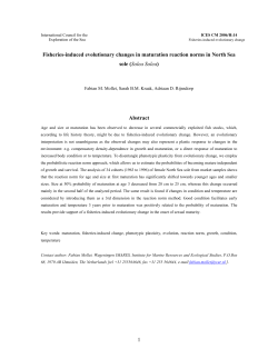 Fisheries-induced evolutionary change in the onset of maturation in