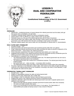 lesson 5 dual and cooperative federalism