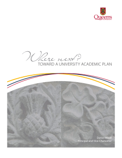 Academic Plan - Queen`s University