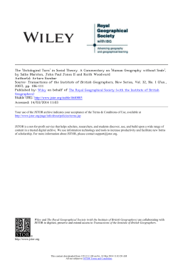 The `Ontological Turn` in Social Theory. A Commentary on `Human