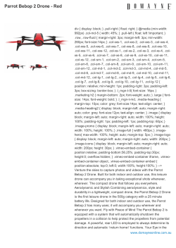 Parrot Bebop 2 Drone - Red