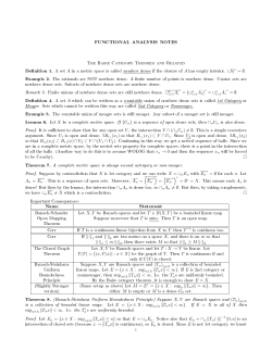 The Baire Category Theorem and Related