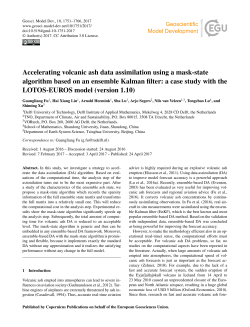 Accelerating volcanic ash data assimilation using a mask