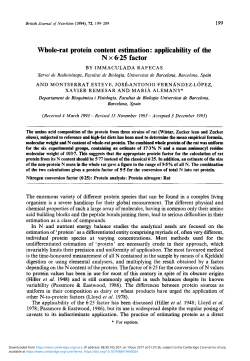 N x 6.25 factor - Cambridge University Press