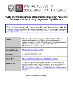 Public and Private Spheres of Neighborhood Disorder: Assessing