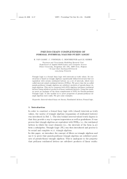 PSEUDO-CHAIN COMPLETENESS OF FORMAL