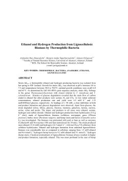 Ethanol and Hydrogen Production from Lignocellulosic Biomass by