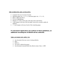 THE GUIDELINES ARE AS FOLLOWS: &bull; Computer font size of at