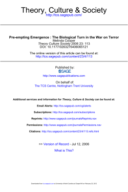 Preempting Emergence: The Biological Turn in the