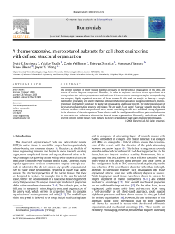 A thermoresponsive, microtextured substrate for cell sheet