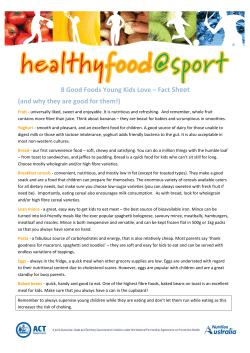 8 Good Foods Young Kids Love