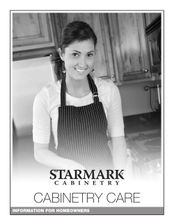 cabinetry care - Starmark Cabinetry