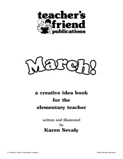 a creative idea book for the elementary teacher Karen Sevaly