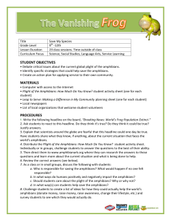 STUDENT OBJECTIVES MATERIALS