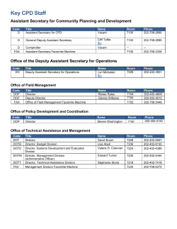Key CPD Staff - HUD Exchange