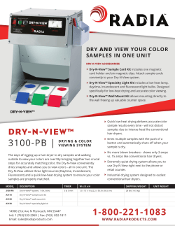 Dry-N-View&trade; Spec Sheet